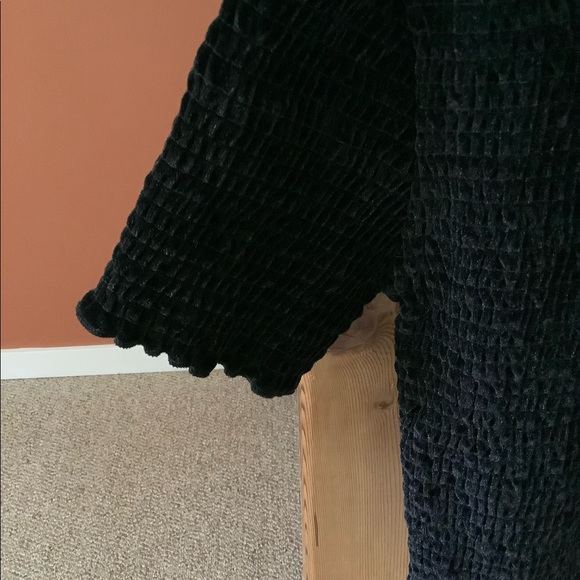 ASOS velvet shirred top with lettuce hem - Picture 5 of 7